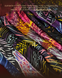 handmade batik silk shirt close up