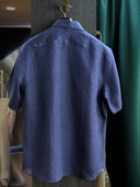 Albini Linen Shirt: Classic Blue Collection