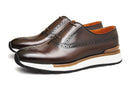 Italian Leather Brogue Sneakers (MTO)