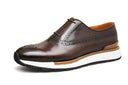 Italian Leather Brogue Sneakers (MTO)