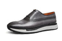 Italian Leather Brogue Sneakers (MTO)