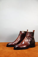 french calf leather bespoke boots