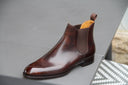 bespoke leather boots handmade finish