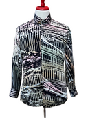 hand painted silk batik shirt KL Malaysia