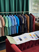 Albini Long Sleeve Shirt: Checked Collection