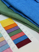 Albini Linen Shirt: Classic Blue Collection