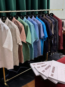 Albini Linen Shirt: Classic Blue Collection