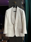White blazer with Bemberg lining with luxury tailoring from Kuala Lumpur, crafted just for you.