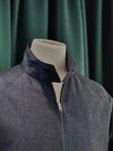 collar detail for WH Bepsoke Bomber jacket.