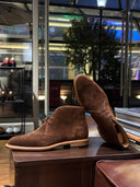 bespoke leather boot last shaping