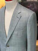 Side view of an unstructured handmade bespoke jacket by WH Bespoke