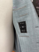 Black mother-of-pearl buttons on a handmade bespoke jacket