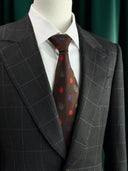 luxury coffee brown novelty tie