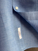 Albini Linen Shirt: Classic Blue Collection