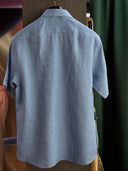 Albini Linen Shirt: Classic Blue Collection
