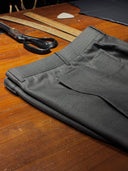 Hand-padded notched lapel on a ZEGNA 15milmil15 bespoke suit