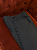 Full-canvas navy bespoke suit by WH Bespoke