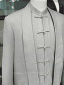 Solbiati Art Du Lin modern Tang bespoke three-piece suit