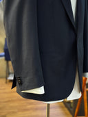 Handmade midnight blue bespoke suit by WH Bespoke