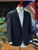 Midnight blue single-breasted bespoke jacket