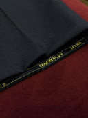 Jetted hip pockets on midnight blue bespoke jacket