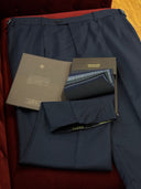 Hand-finished buttonhole on Zegna Traveller suit