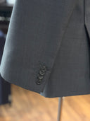 Gray suit jacket with sleeve details
