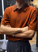 Clay red polo tee
