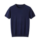 100% merino wool in navy colour.