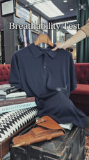 The video is about testing the breathability of merino wool shirts. This is to showcase the premium quality of our polo tee.