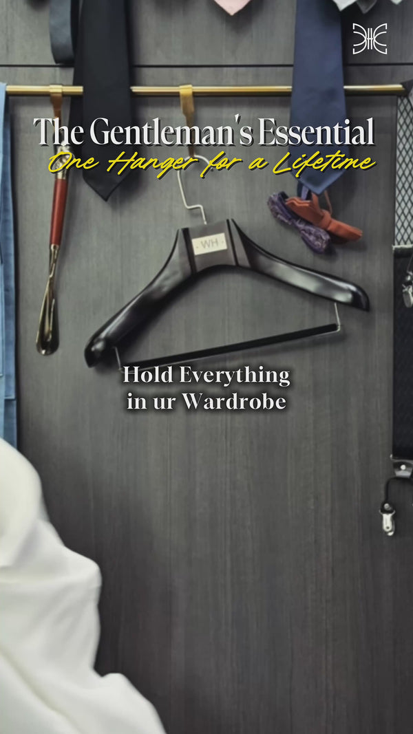 A short video showcase the difference of WH Bespoke extra wide clothes hangers with the normal clothes hanger.
