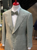 Unlined bespoke jacket crafted from Drago Sunlit cloth